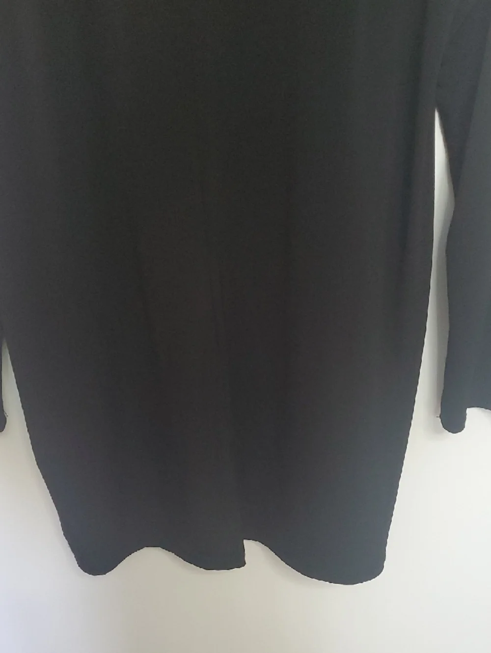 Black Long-Sleeve Tunic with Multicolor Chevron & Medallion Print
